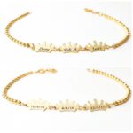 צמיד כתרים ייחודי בשילוב שמות הנסיכים שלך