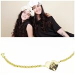 צמיד חרוזים בשילוב תליון תמונה