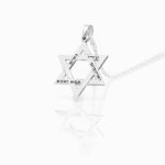 שרשרת מגן דוד קלאסית בשילוב חריטה אישית